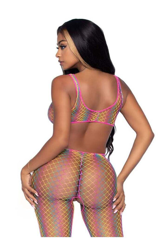 Leg Avenue Rainbow Dreams Footless Bodystocking Multicolor in One Size 1