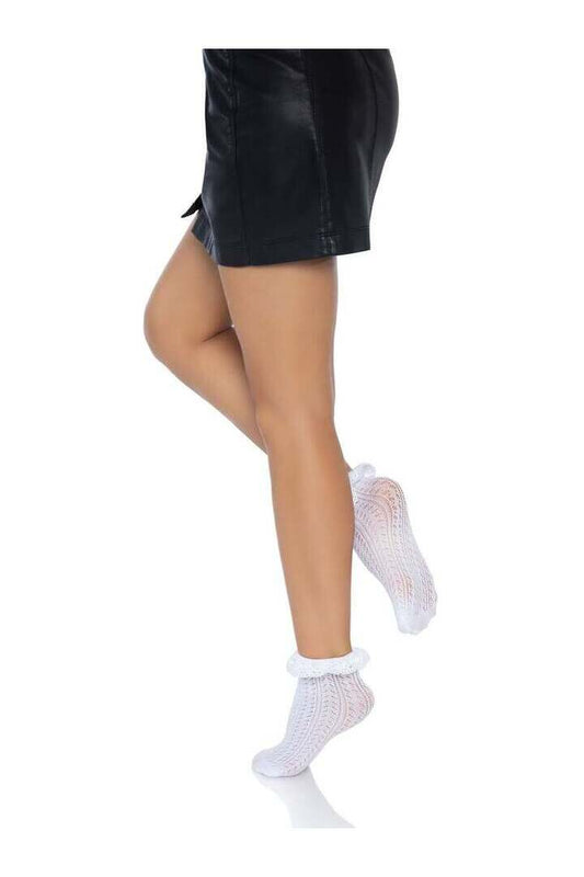 Leg Avenue Riley Crochet Anklets in One Size 1