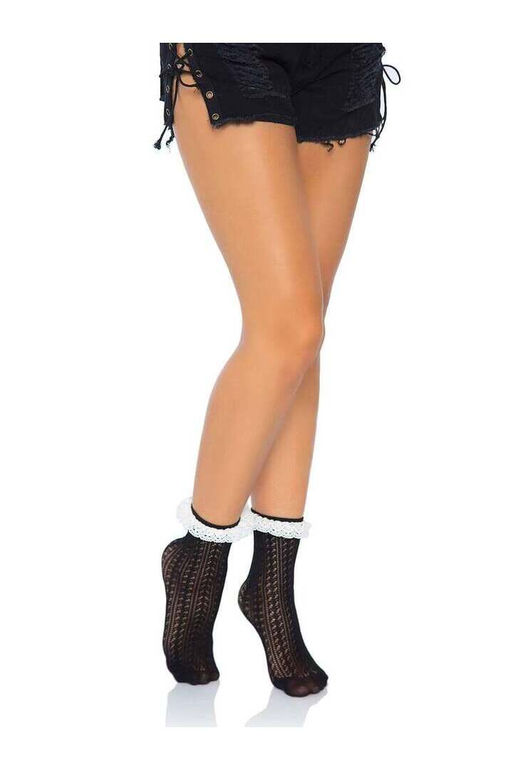 Leg Avenue Riley Crochet Anklets in One Size 3