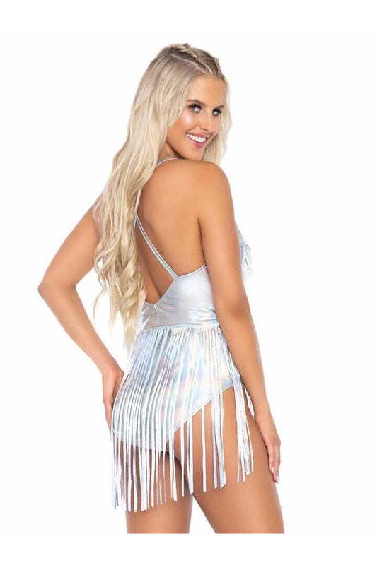 Leg Avenue Rock The Boat Fringe Bodysuit 1