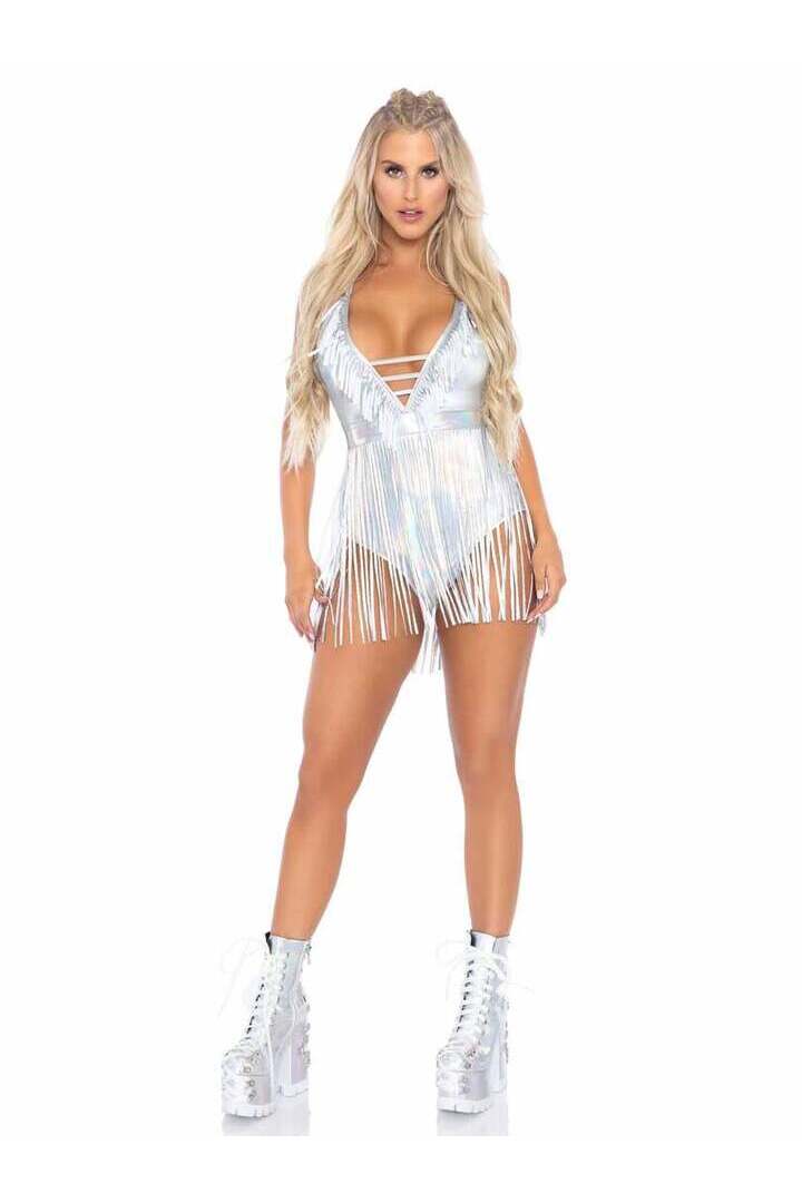 Leg Avenue Rock The Boat Fringe Bodysuit 3