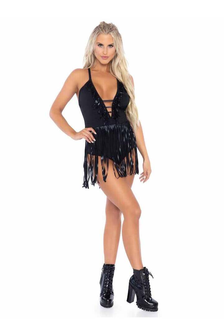 Leg Avenue Rock The Boat Fringe Bodysuit 9