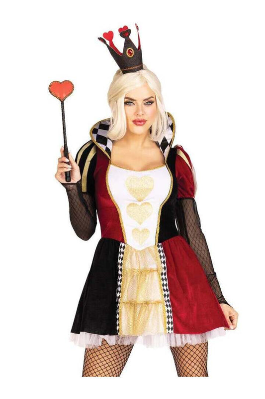 Leg Avenue Royal Crown Headband and Heart Scepter Black/Red in One Size 1