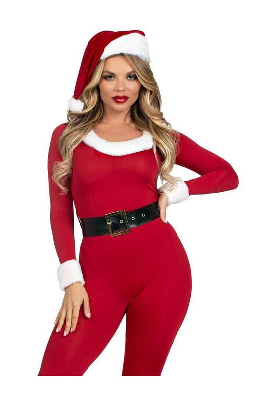 Leg Avenue Santa Baby Costume in Red/White