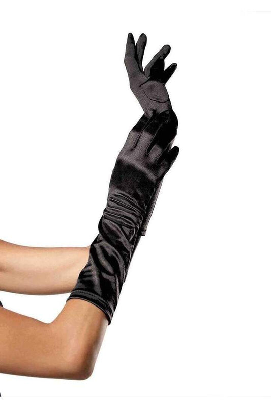 Leg Avenue Satin Elbow Length Costume Gloves in One Size 1