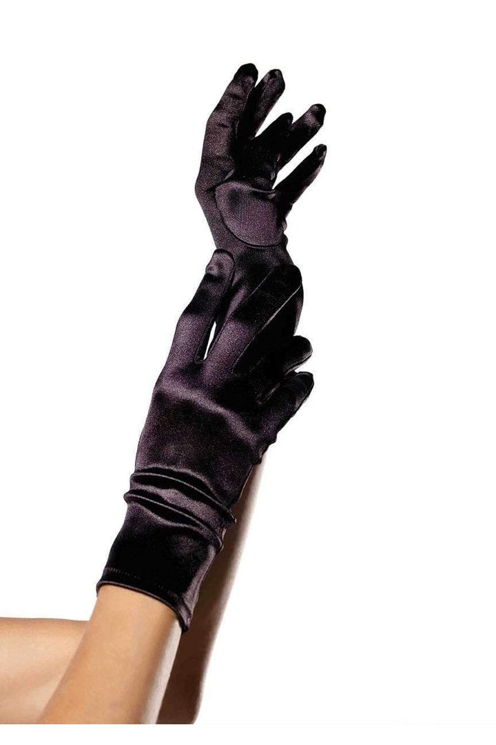 Leg Avenue Satin Wrist Length Costume Gloves in One Size