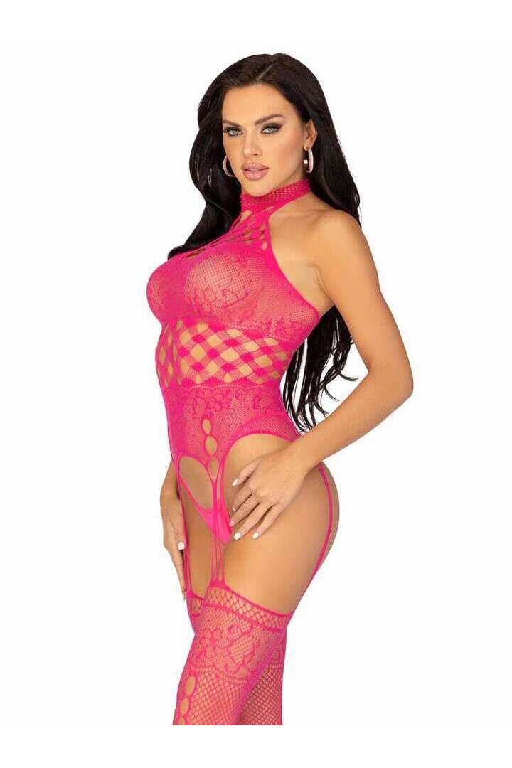 Leg Avenue Set The Mood Net Bodystocking in One Size 2