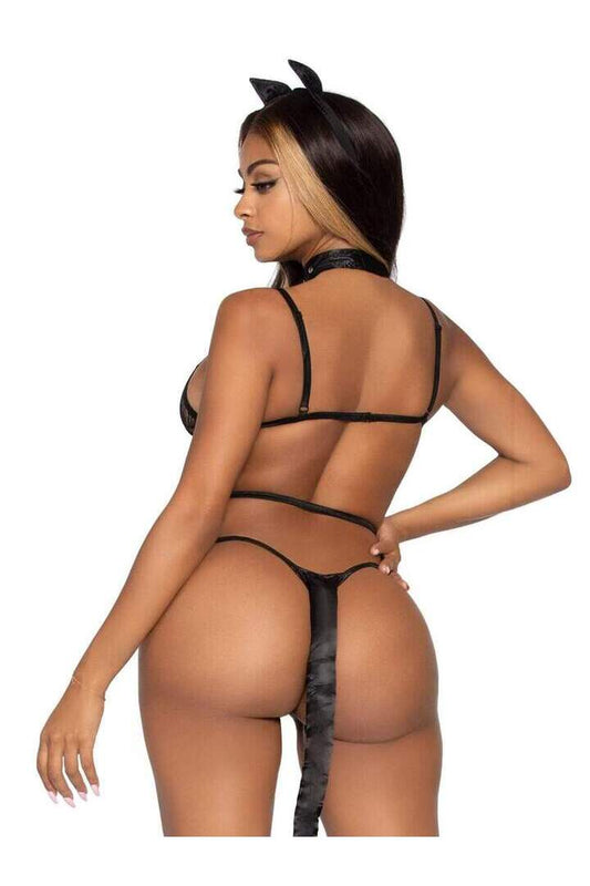 Leg Avenue Sex Kitten Bedroom Costume Set Black in One Size 1