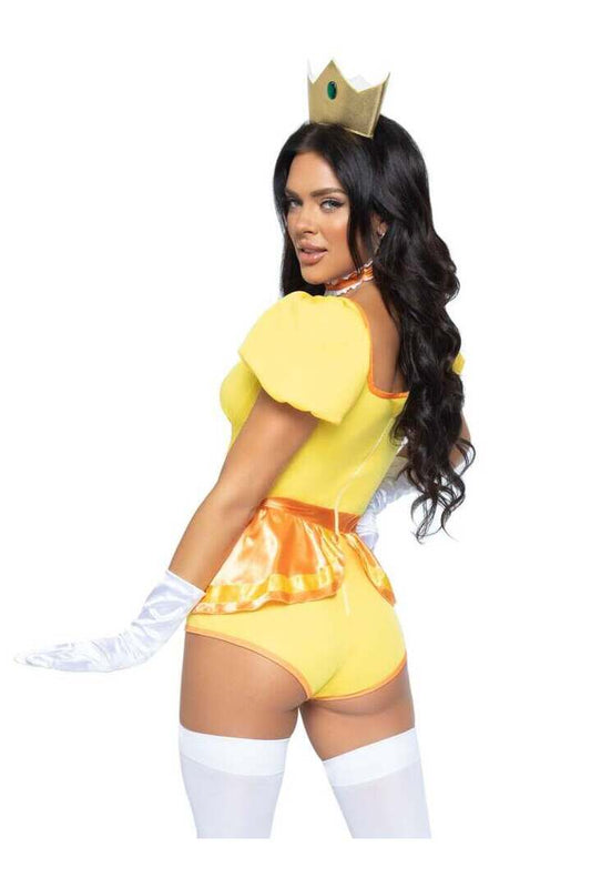Leg Avenue Sexy Sunflower Princess Costume With Crown in Yellow 1