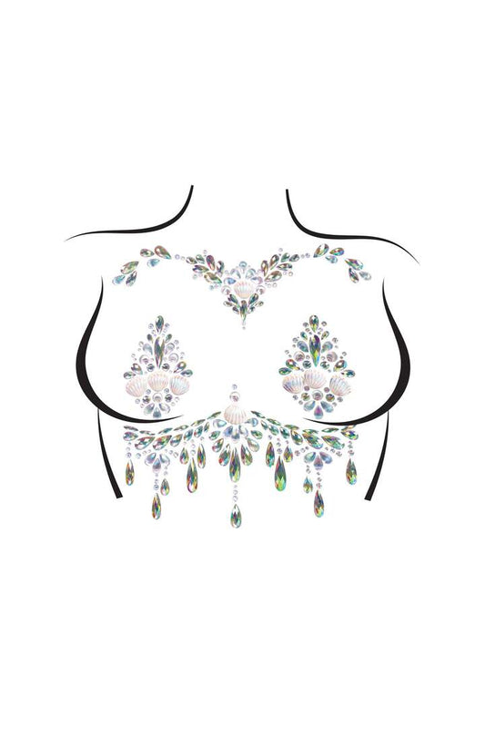 Leg Avenue Siren Body Jewels Sticker Clear in One Size