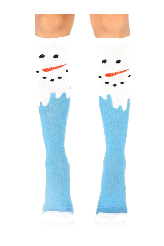 Leg Avenue Snow Man Knee-High Socks Multicolor in One Size 3