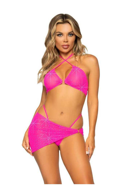 Leg Avenue South Beach Sarong & Bikini Set 1