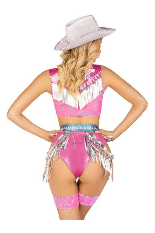 Leg Avenue Space Cowgirl Costume in Pink/Silver 1