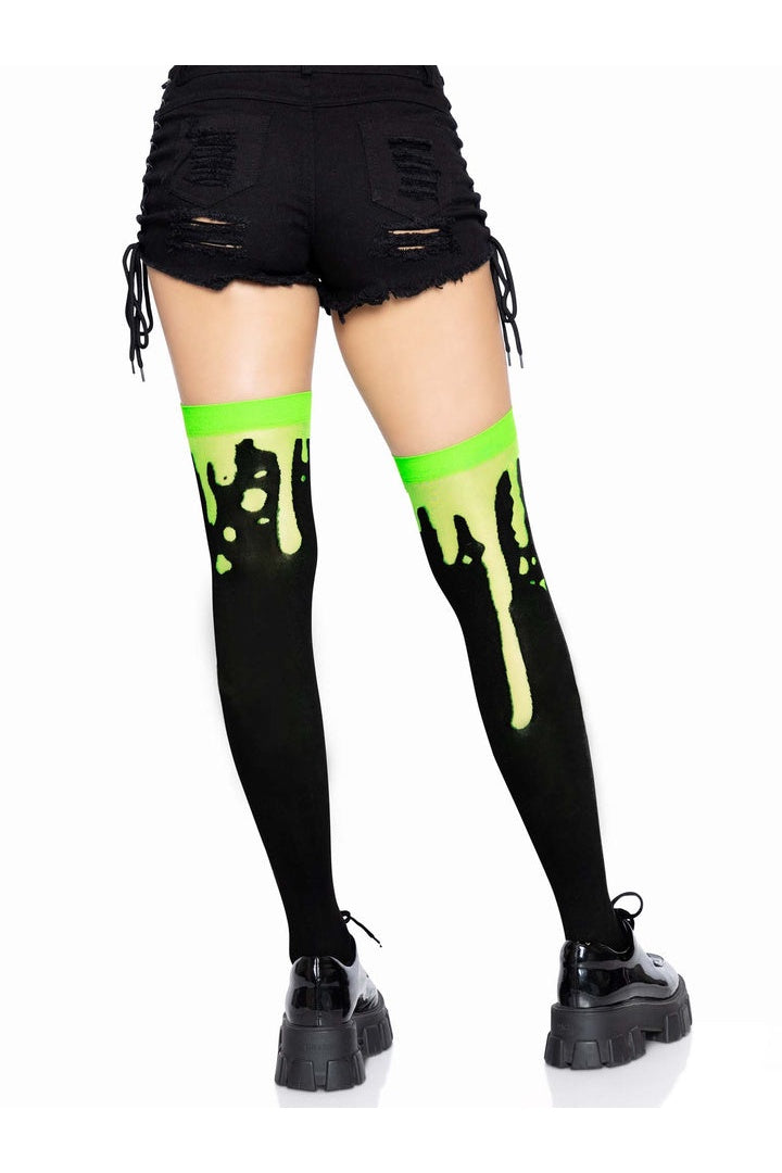 Leg Avenue Splatter Thigh Highs in One Size 5