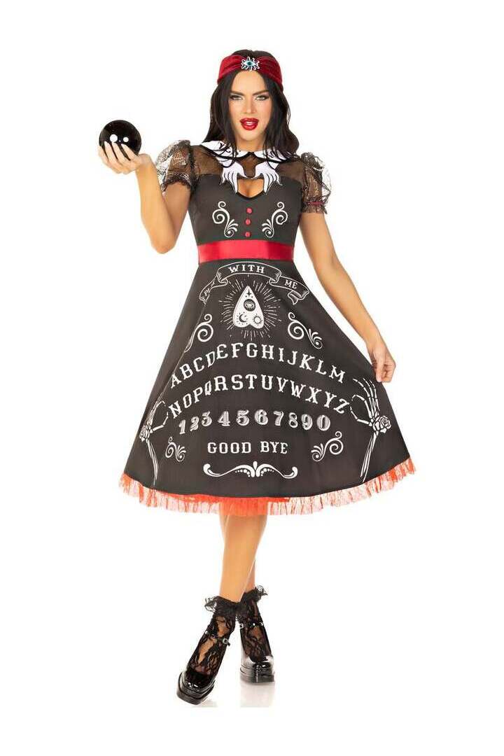 Leg Avenue Spooky Board Beauty Costume in Black 4