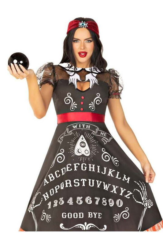 Leg Avenue Spooky Board Beauty Costume in Black