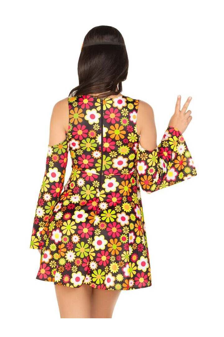 Leg Avenue Starflower Hippie Dress Costume in Brown 1