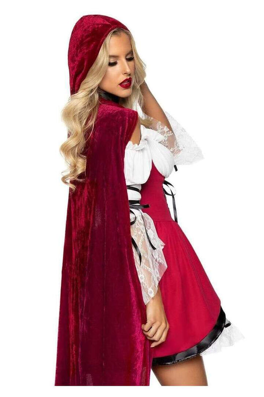 Leg Avenue Storybook Red Riding Hood Costume in Red/White 1