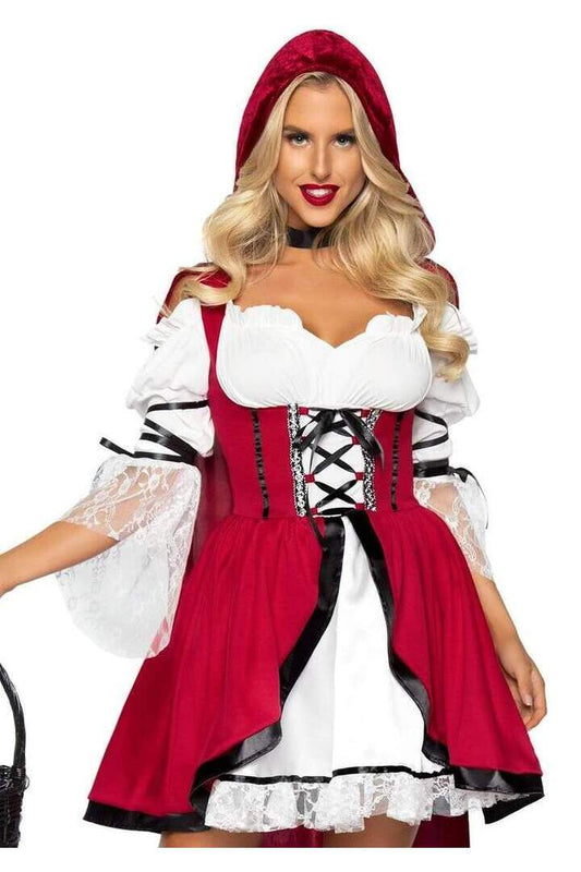 Leg Avenue Storybook Red Riding Hood Costume in Red/White