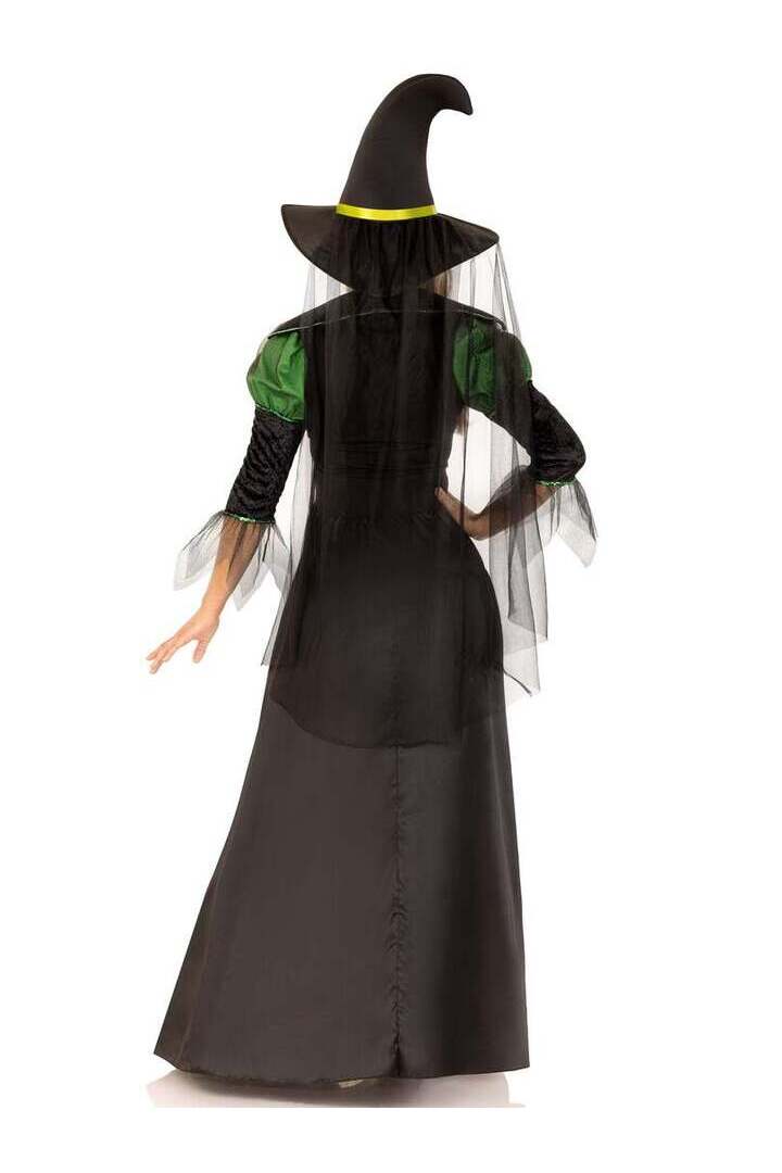 Leg Avenue Storybook Witch Costume in Black/Green 4
