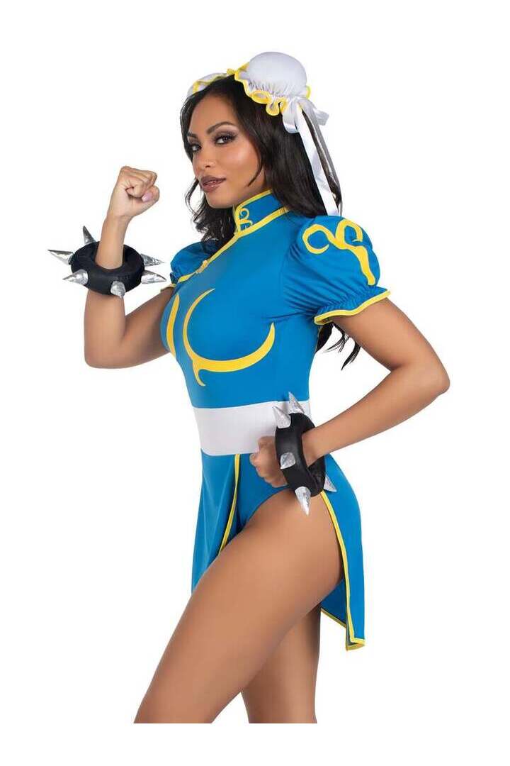 Leg Avenue Street Fighter Chun-Li Costume in Blue 2