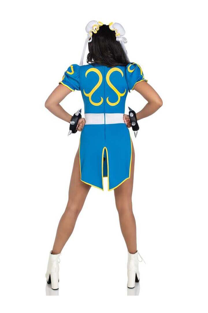 Leg Avenue Street Fighter Chun-Li Costume in Blue 5