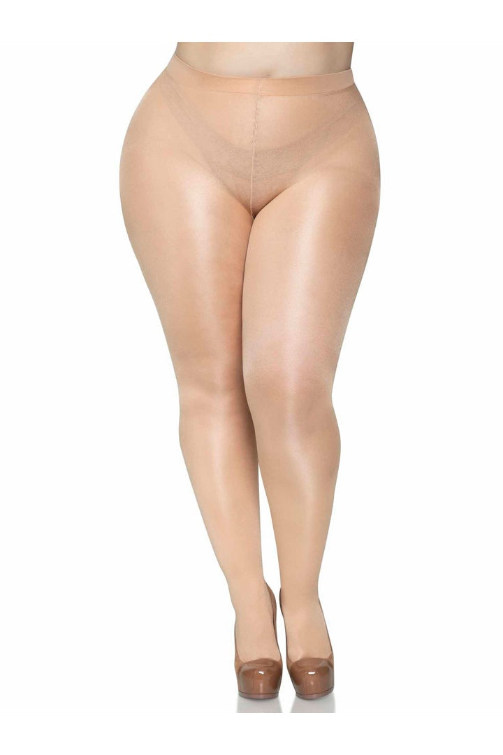 Leg Avenue Suki Plus Sheer Tights in Queen Size 9