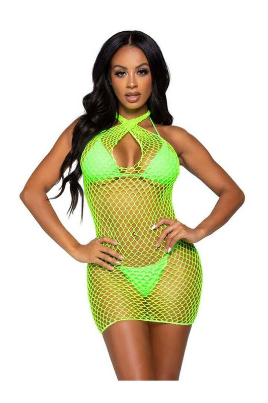 Leg Avenue Summer Dreamz Net Mini Dress in One Size 1