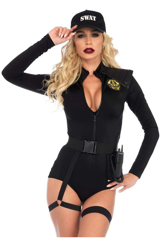 Leg Avenue SWAT Team Babe Costume Black 7