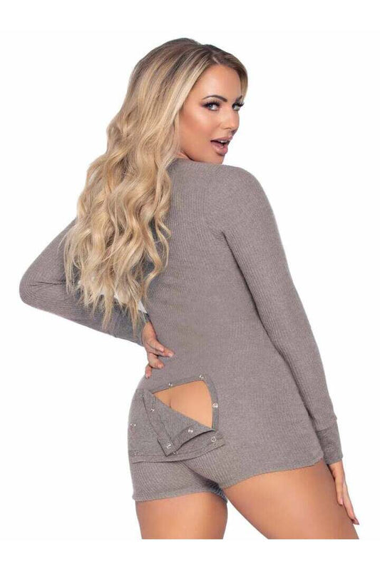 Leg Avenue Sweet Dreams Long Johns Romper 1