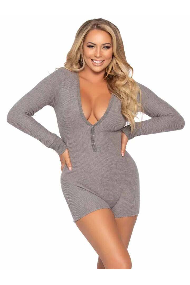 Leg Avenue Sweet Dreams Long Johns Romper 2
