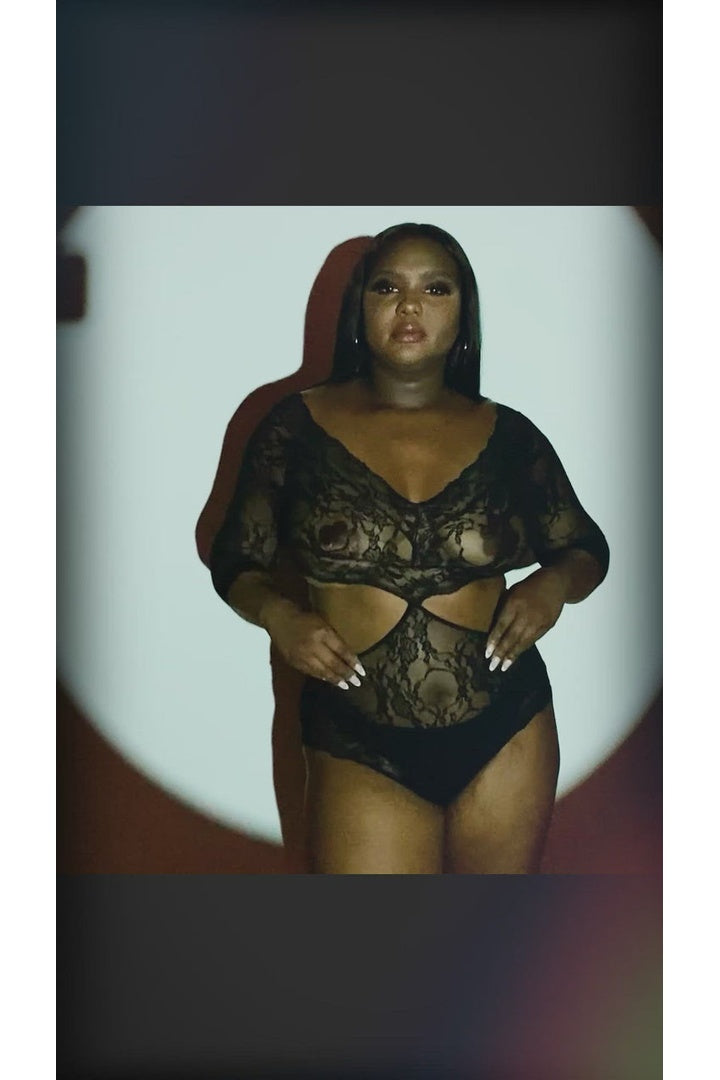 Leg Avenue Sweet Surprise Plus Lace Teddy in Queen Size 3