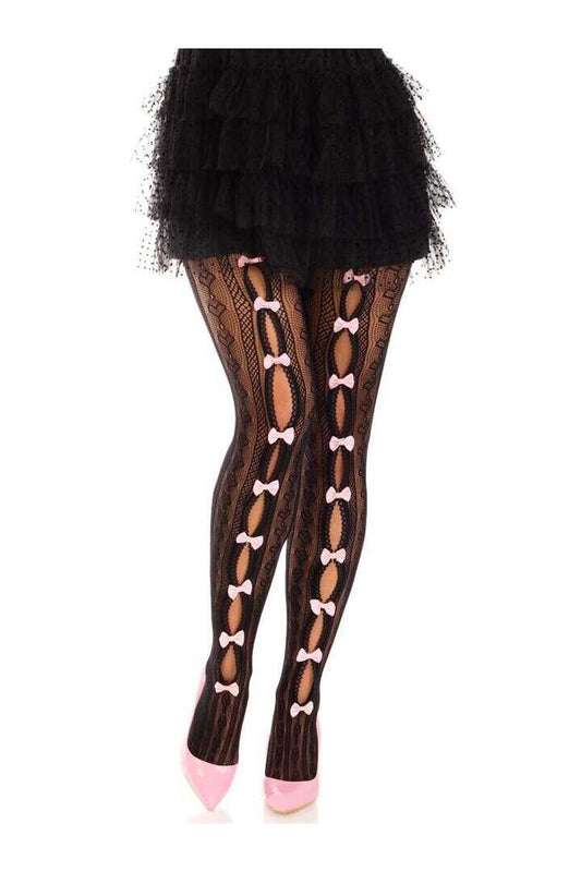 Leg Avenue Sweetheart Striped Tights in One Size 1