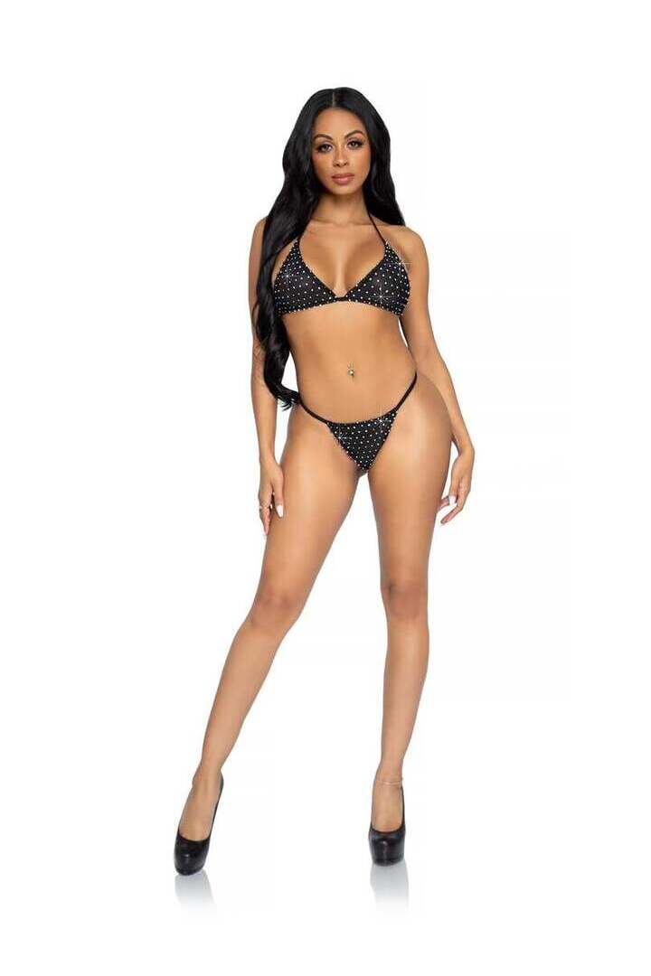 Leg Avenue Tempest Bikini Set in One Size 11
