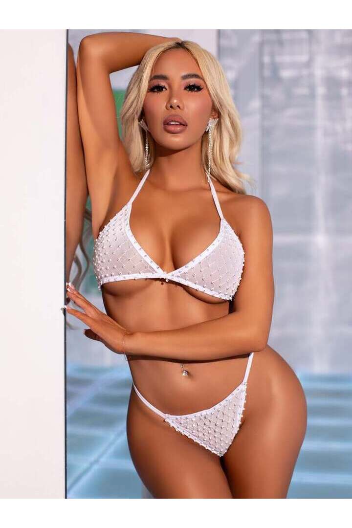 Leg Avenue Tempest Bikini Set in One Size 1