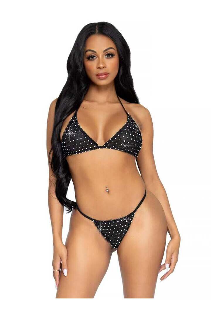 Leg Avenue Tempest Bikini Set in One Size 7