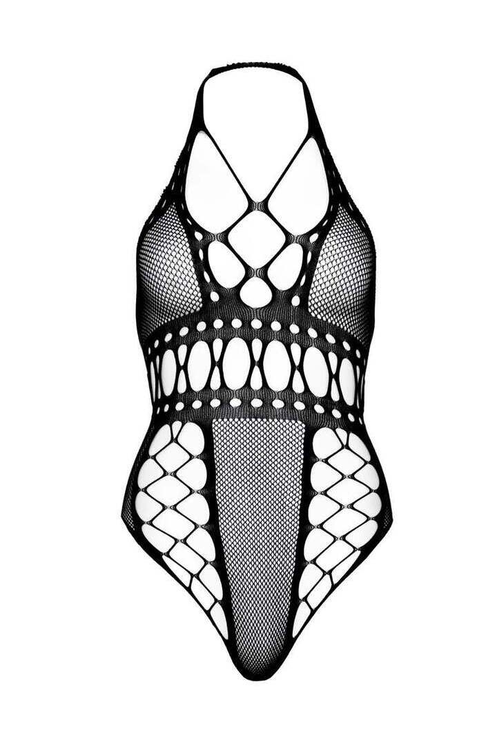 Leg Avenue That Girl Fishnet Teddy Black in One Size 6
