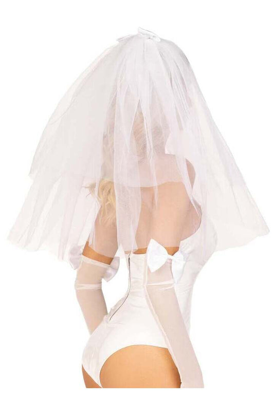 Leg Avenue Tiered Bridal Veil in One Size