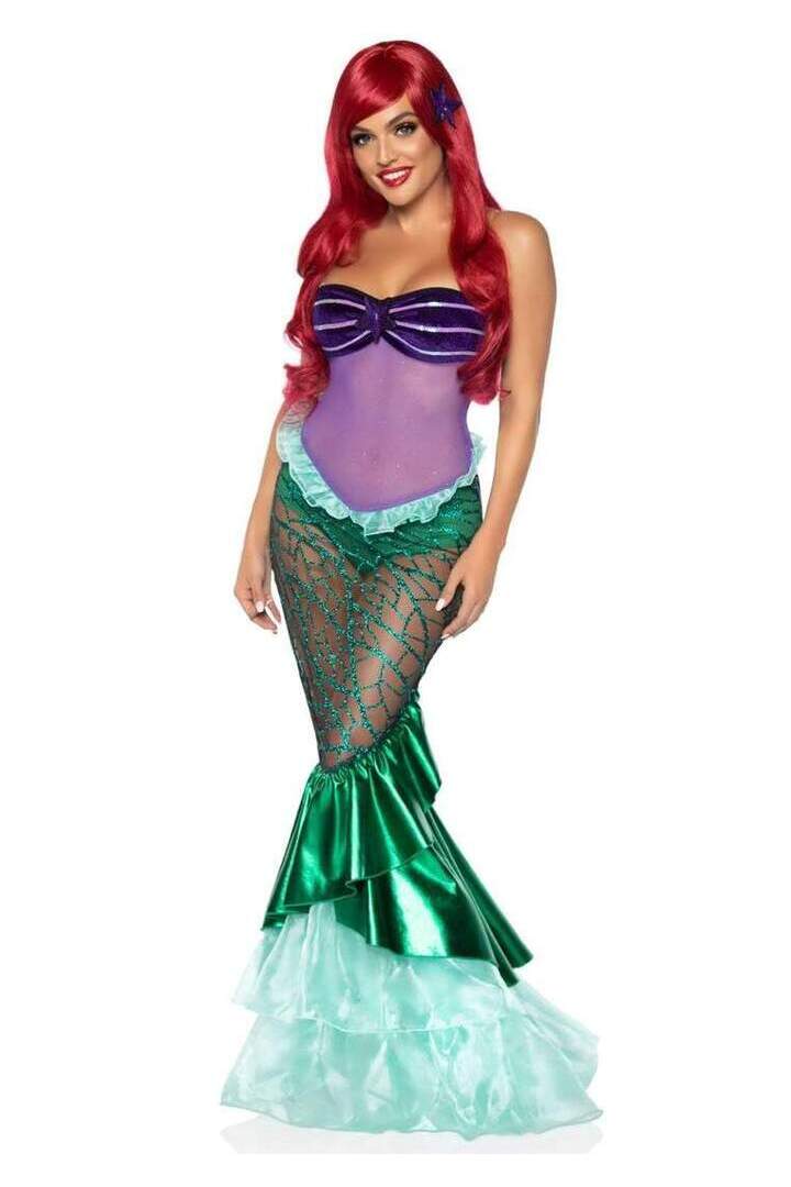 Leg Avenue Under the Sea Mermaid Costume in Purple/Green 2