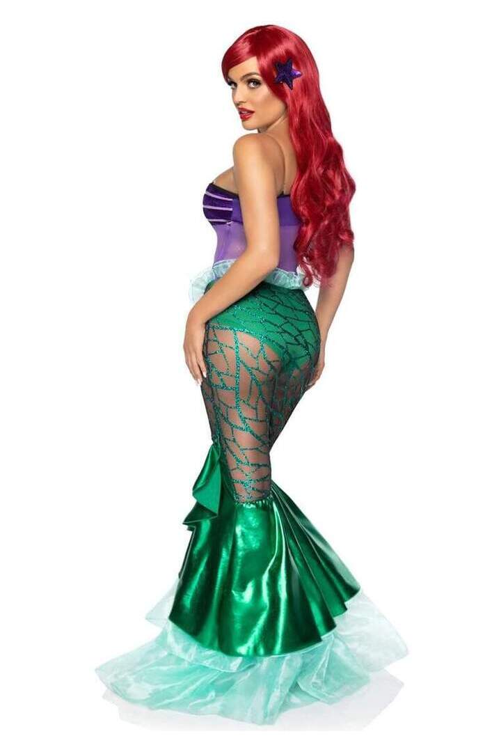 Leg Avenue Under the Sea Mermaid Costume in Purple/Green 3