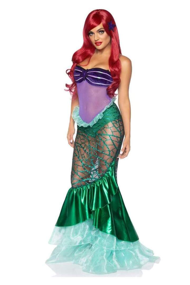 Leg Avenue Under the Sea Mermaid Costume in Purple/Green 4