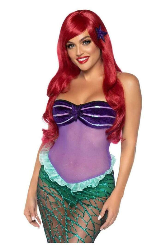 Leg Avenue Under the Sea Mermaid Costume in Purple/Green
