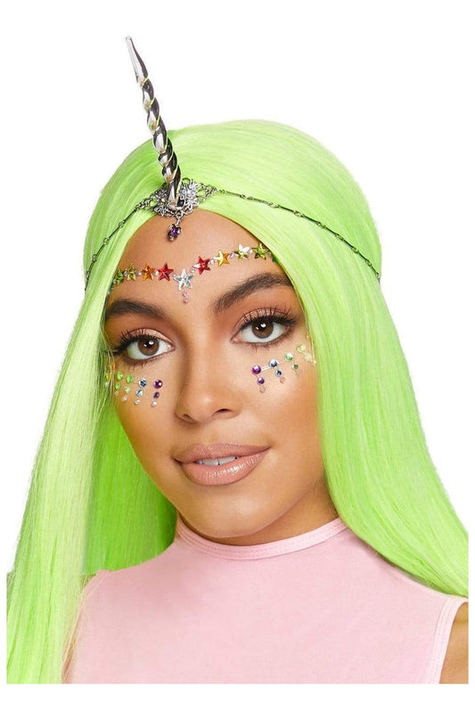 Leg Avenue Unicorn Horn Festival Headband Silver in One Size