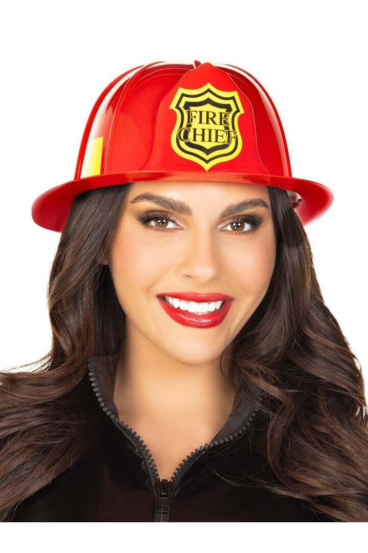 Leg Avenue Unisex Fireman Costume Hat Red in One Size
