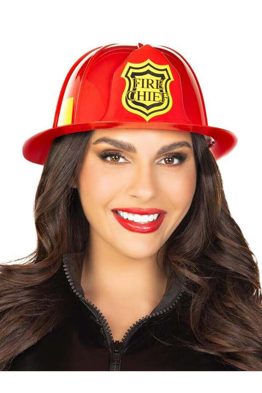 Leg Avenue Unisex Fireman Costume Hat Red in One Size