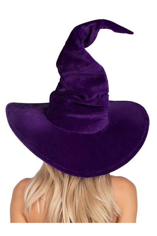 Leg Avenue Velvet Ruched Witch Hat in One Size 1