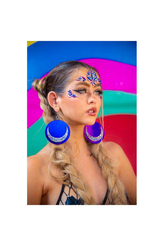 Leg Avenue Verity Face Jewels Sticker Purple in One Size 1