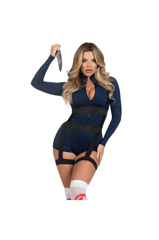 Leg Avenue Vibe Killer Costume Blue