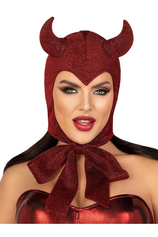 Leg Avenue Vintage Devil Bonnet Red in One Size