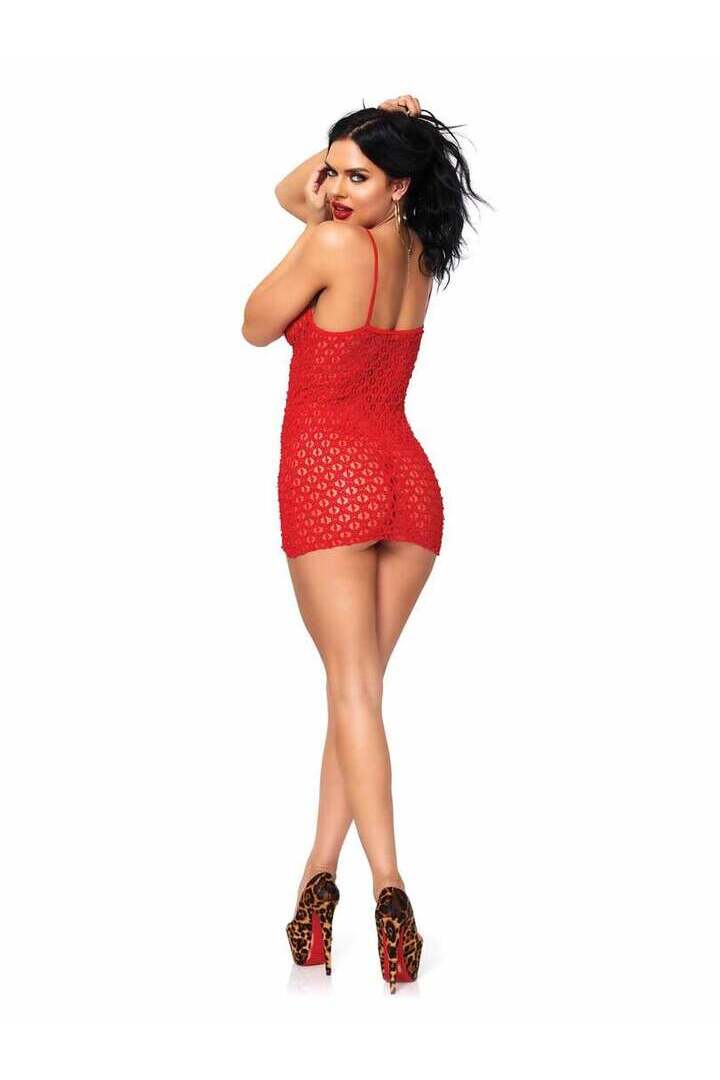Leg Avenue Watch Me Shine Lace Dress Set in One Size 7